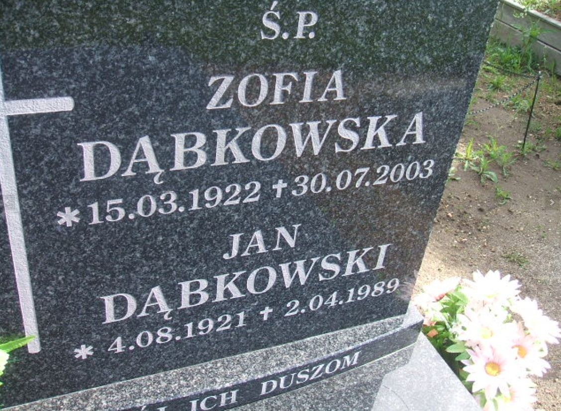 Grób Jan Dąbkowski