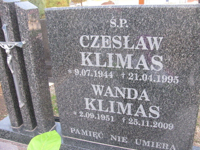 Czesław Klimas 1944 Kobierzyce - Grobonet - Wyszukiwarka osób pochowanych