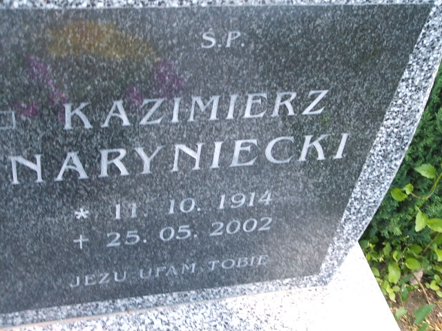 Kazimierz Naryniecki 1914 Kobierzyce - Grobonet - Wyszukiwarka osób pochowanych