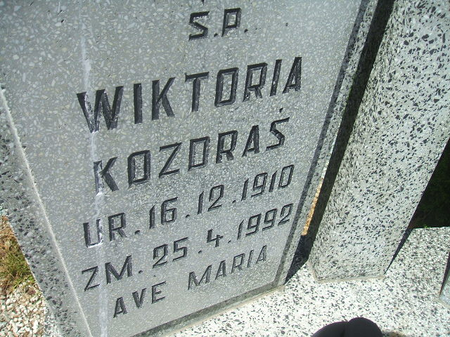 Wiktoria Kozdraś 1910 Kobierzyce - Grobonet - Wyszukiwarka osób pochowanych