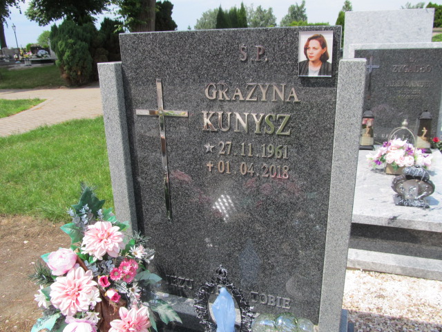 Grażyna Kunysz 1961 Kobierzyce - Grobonet - Wyszukiwarka osób pochowanych