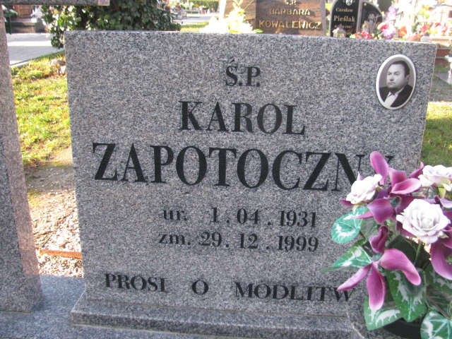 Karol Zapotoczny 1931 Kobierzyce - Grobonet - Wyszukiwarka osób pochowanych