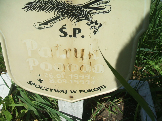 Patryk Pogoda 1999 Kobierzyce - Grobonet - Wyszukiwarka osób pochowanych