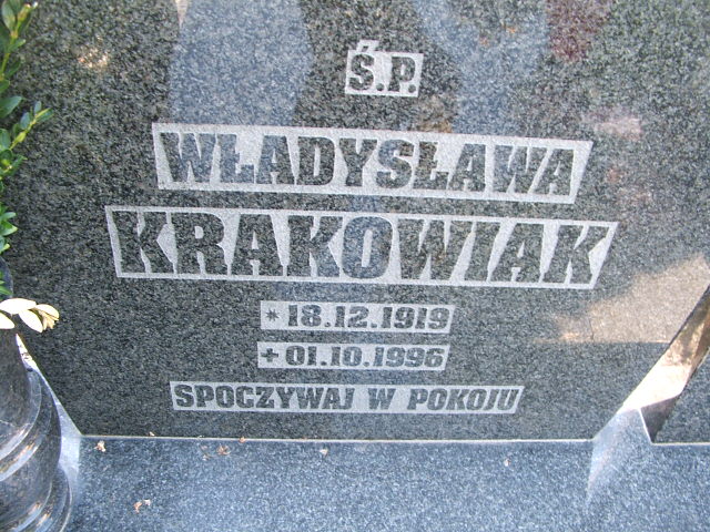 Piotr Krakowiak 1922 Kobierzyce - Grobonet - Wyszukiwarka osób pochowanych