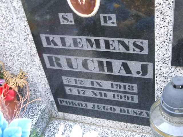 Grób Klemens Ruchaj