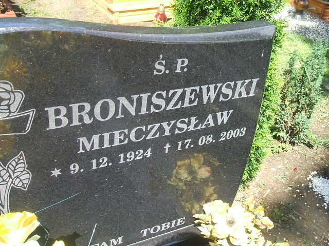 Mieczysław Broniszewski 1924 Kobierzyce - Grobonet - Wyszukiwarka osób pochowanych