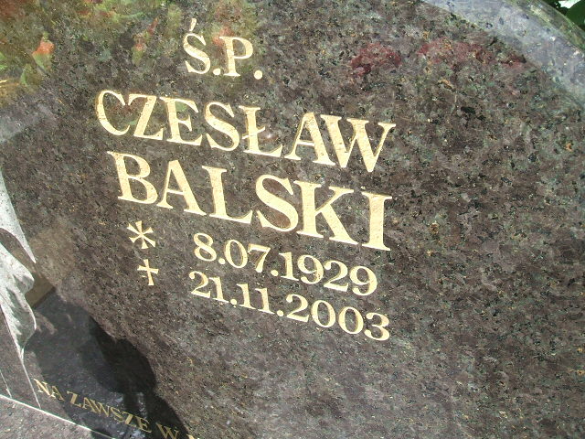 Grób Czesław Balski
