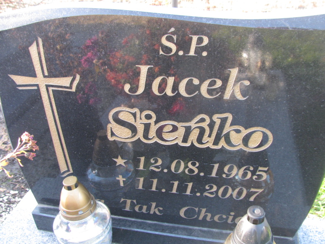 Jacek Sieńko 1965 Kobierzyce - Grobonet - Wyszukiwarka osób pochowanych