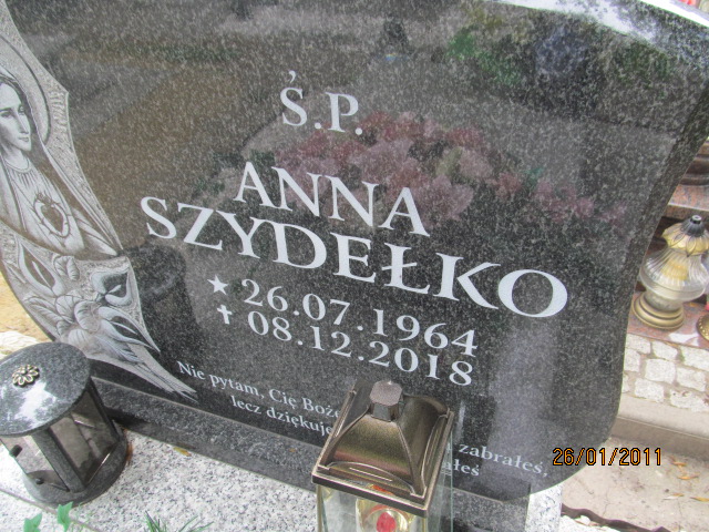 Anna Szydełko  1964 Kobierzyce - Grobonet - Wyszukiwarka osób pochowanych