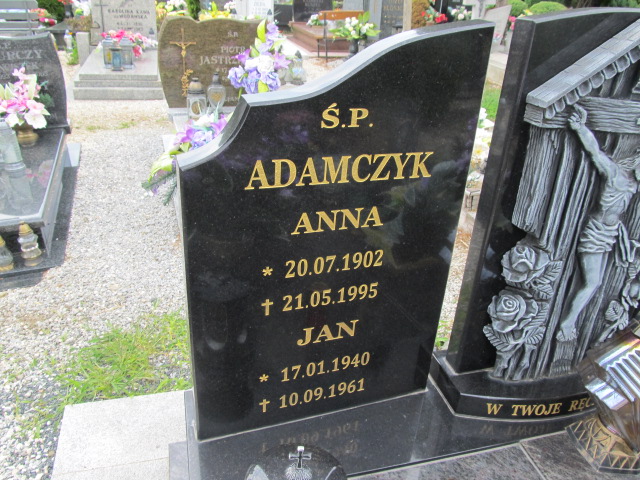 Anna Adamczyk 1902 Kobierzyce - Grobonet - Wyszukiwarka osób pochowanych