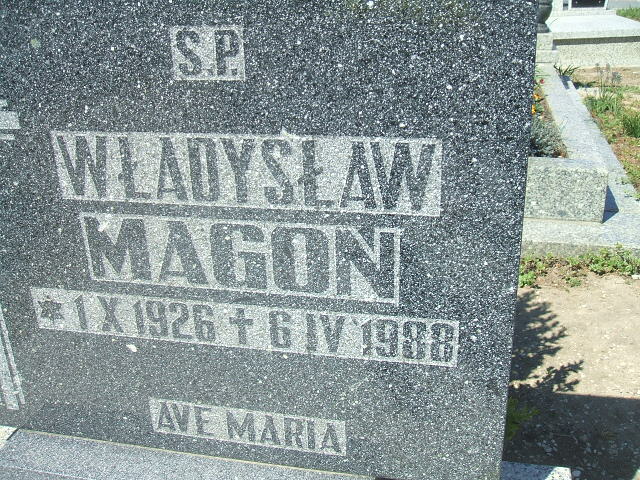 Władysław Magoń 1926 Kobierzyce - Grobonet - Wyszukiwarka osób pochowanych