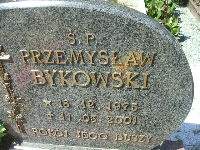 Przemysław Bykowski 1975 Kobierzyce - Grobonet - Wyszukiwarka osób pochowanych