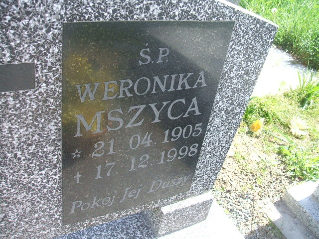 Grób Weronika Mszyca
