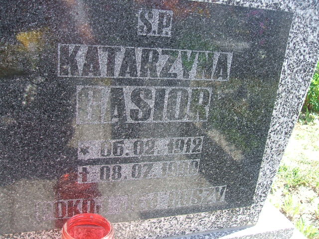 Grób Katarzyna Gąsior