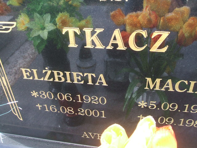 Maciej Tkacz 1913 Kobierzyce - Grobonet - Wyszukiwarka osób pochowanych