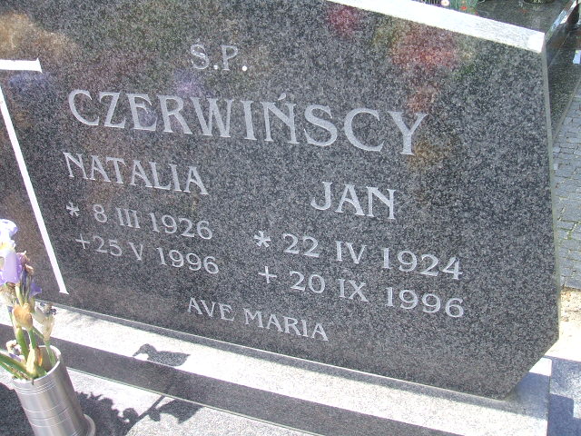 Natalia Czerwińska 1926 Kobierzyce - Grobonet - Wyszukiwarka osób pochowanych