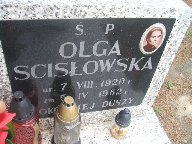 Olga Scisłowska 1920 Kobierzyce - Grobonet - Wyszukiwarka osób pochowanych